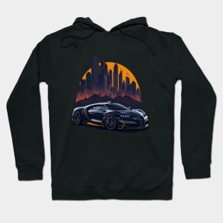 Bugatti Chiron Vintage Car Hoodie